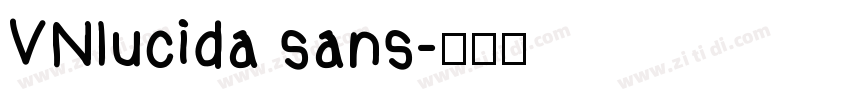 VNlucida sans字体转换